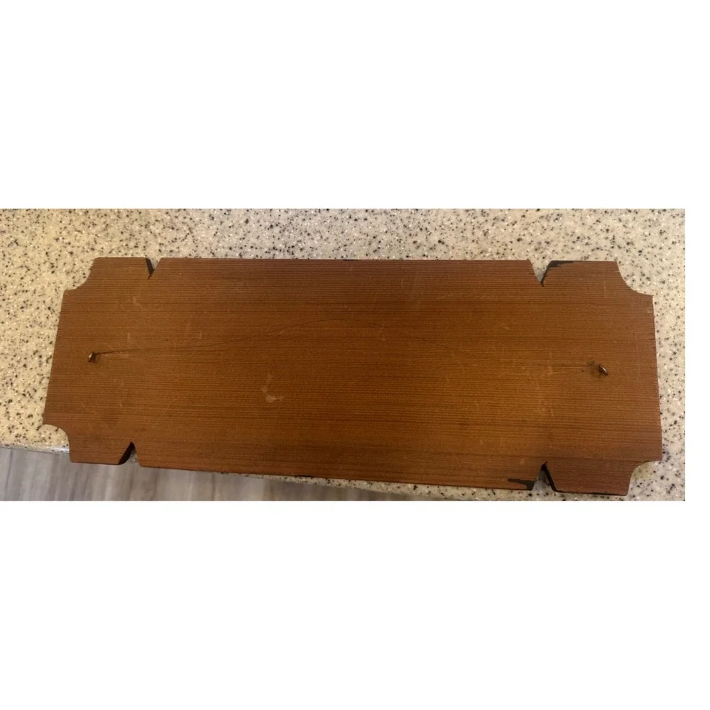 Vintage Hand Carved Wood Bar Sign Vitos Place Rustic‎ Man Cave Wall Decor 20x7